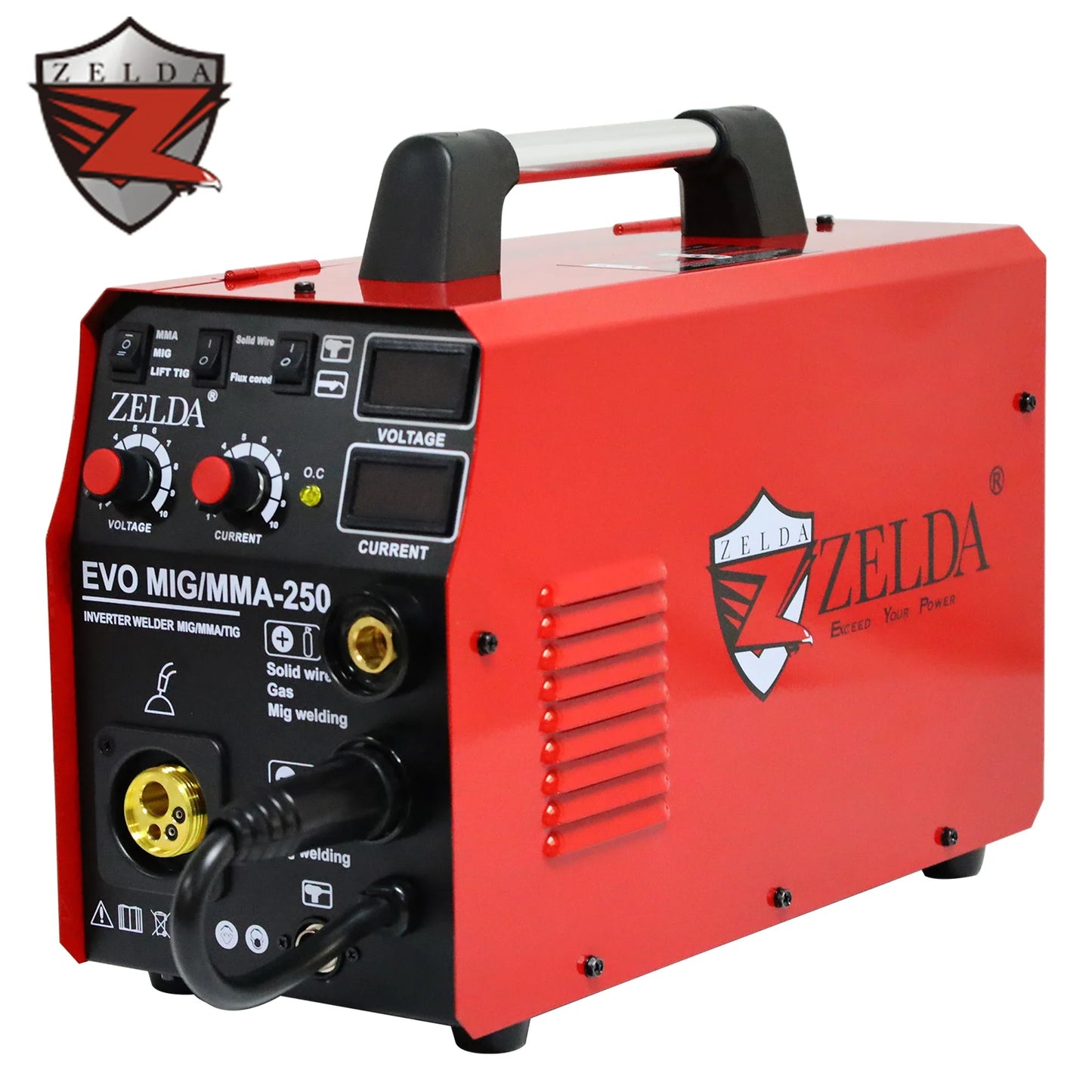 ZELDA 4 In 1 Multi Function 5KG Wire Spool Welding Machine 220v Mig 250A Welding Equipment