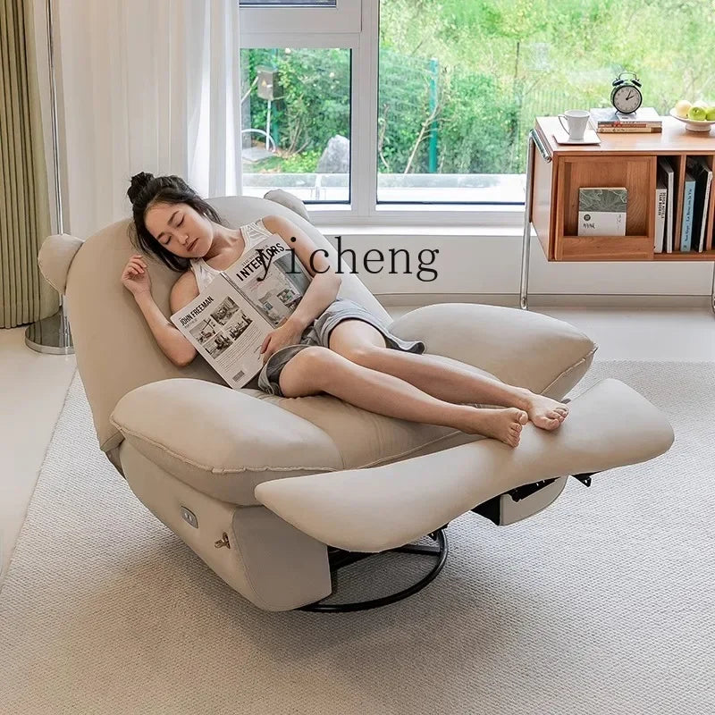 ZK Single Sofa Living Room Creative Sofa Lazy Rocking Chair Sleeping and Lying Smart Massage Chair