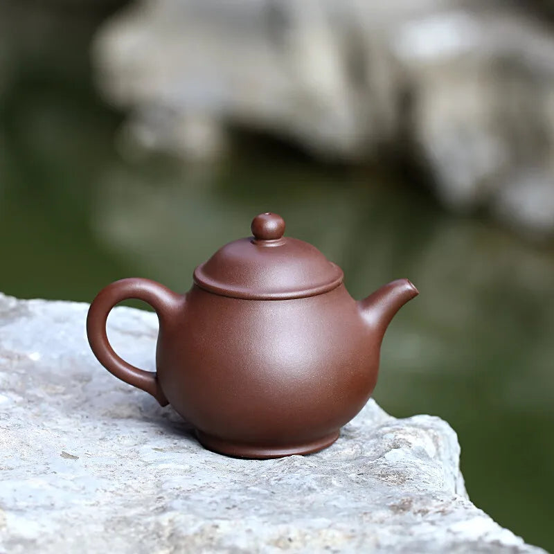 Zanghutianxia Small Capacity Yixing Purple Clay Pot Handmade Kung Fu Teaware Single Pot Crude Ore Old Purple Clay Household Teap