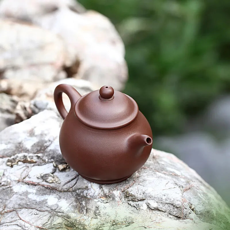 Zanghutianxia Small Capacity Yixing Purple Clay Pot Handmade Kung Fu Teaware Single Pot Crude Ore Old Purple Clay Household Teap