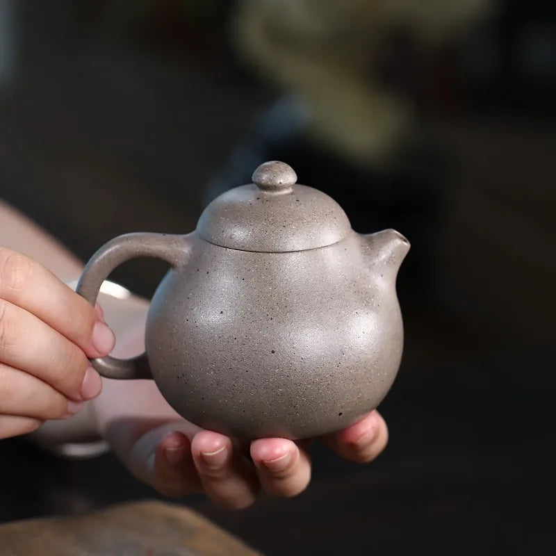 Zanghutianxia Small Capacity Yixing Zisha Teapot Handmade Kung Fu Tea Set Early Laoqing Plaster Handmade Teapot Shaddock Pot Sha