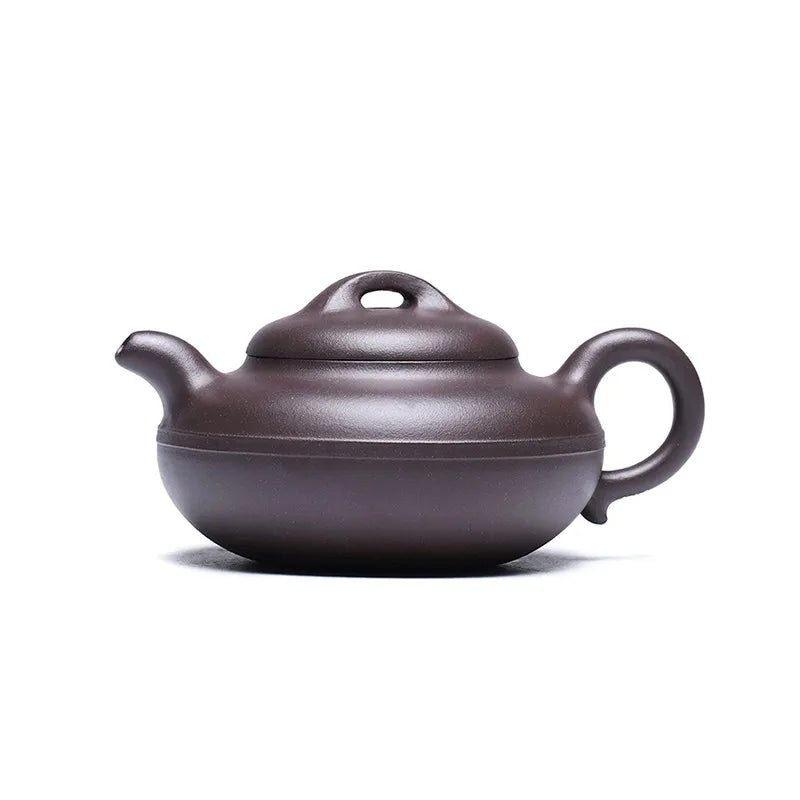 Zanghutianxia Small Capacity Yixing Zisha Teapot Handmade Zisha Tea Set Raw Ore Deep Well Purple Clay Teapot Thread round Pot 17