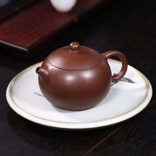 Zanghutianxia Yixing Zisha Teapot Handmade Zisha Tea Set Crude Ore Old Purple Clay Teapot Tea Making Household Xi Shi Pot Xi Shi