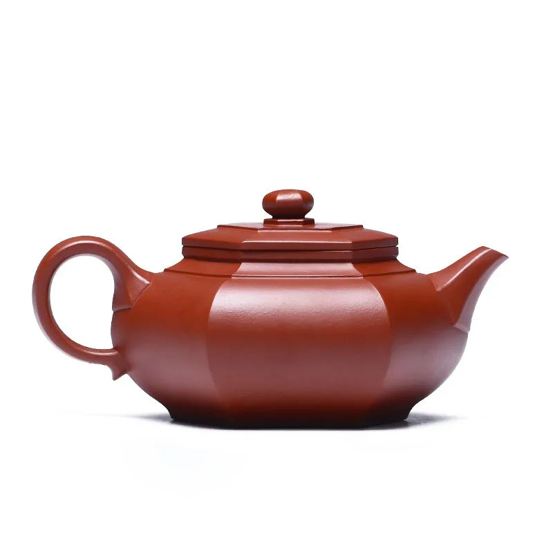 Zanghutianxia Yixing Zisha Teapot Pure Handmade Teapot Raw Ore Dahongpao Tea Kung Fu Tea Set Square Pot Dabin Six-Party Dabin Si