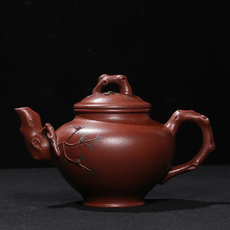 |back old pot of purple sand factory old pot Wang Yinxian make all hand at the age of three color poetic set of pot