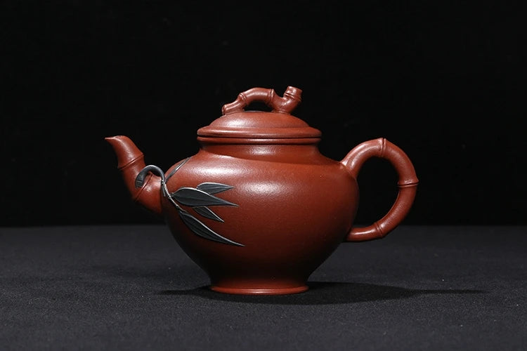 |back old pot of purple sand factory old pot Wang Yinxian make all hand at the age of three color poetic set of pot