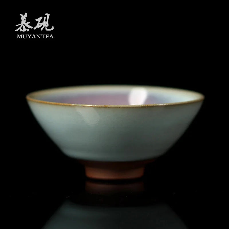 build master water out - jun porcelain lamp that masters cup Japan temmoku sample tea cup lamp that pu 'er tea cup