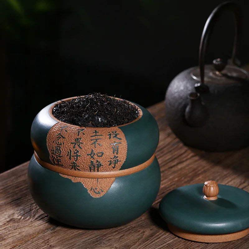 caddy chun-yan wu all hand seal pot household receives certificate of form a complete set of calligraphy and painting