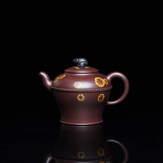 |collection level yixing recommended Sun Hongcan pure manual kung fu masters teapot undressed ore fusion purple clay pot