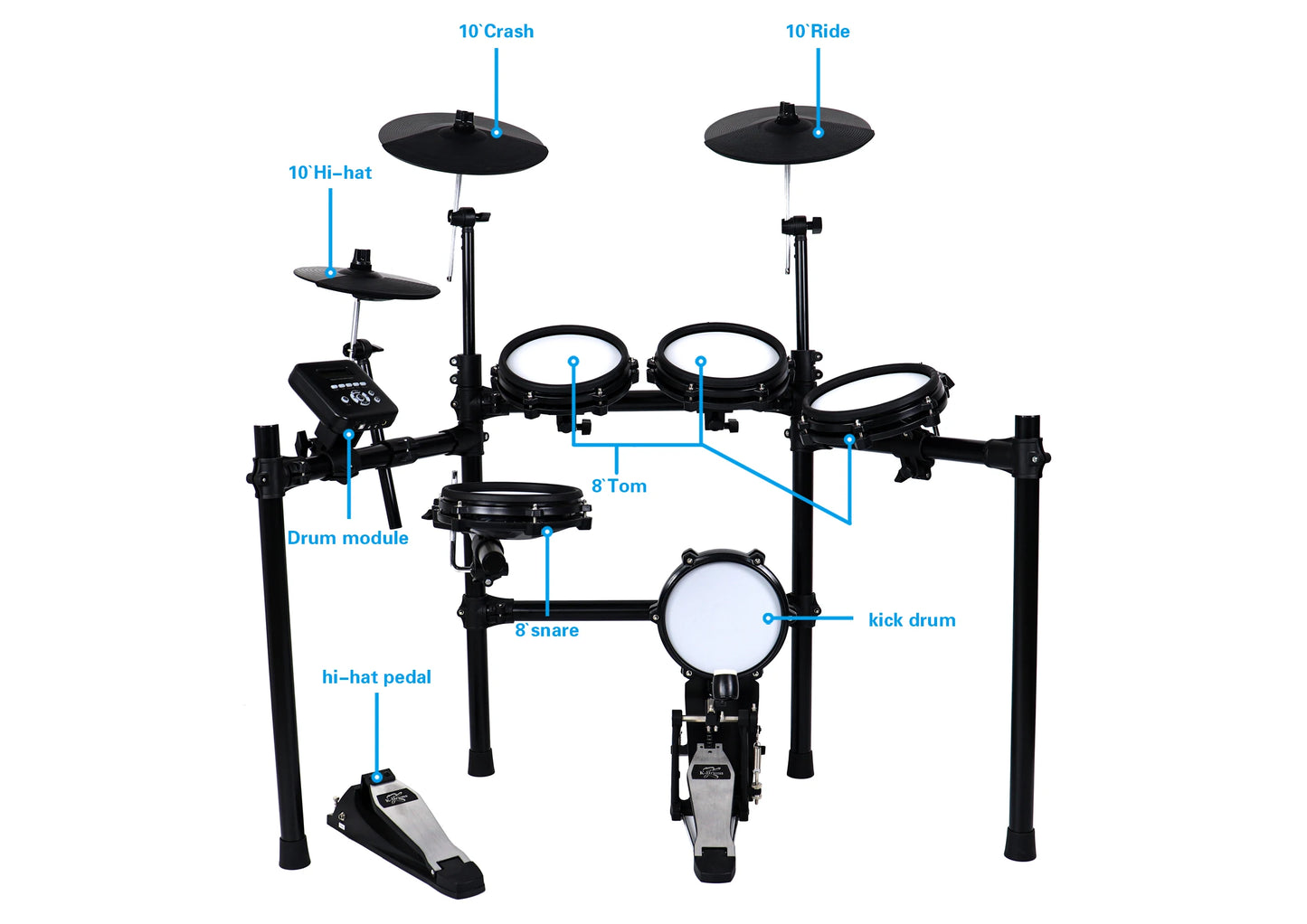 Electronic musical instruments high-quality Musical Instruments Electronic Drum Mesh Head Digital Drum