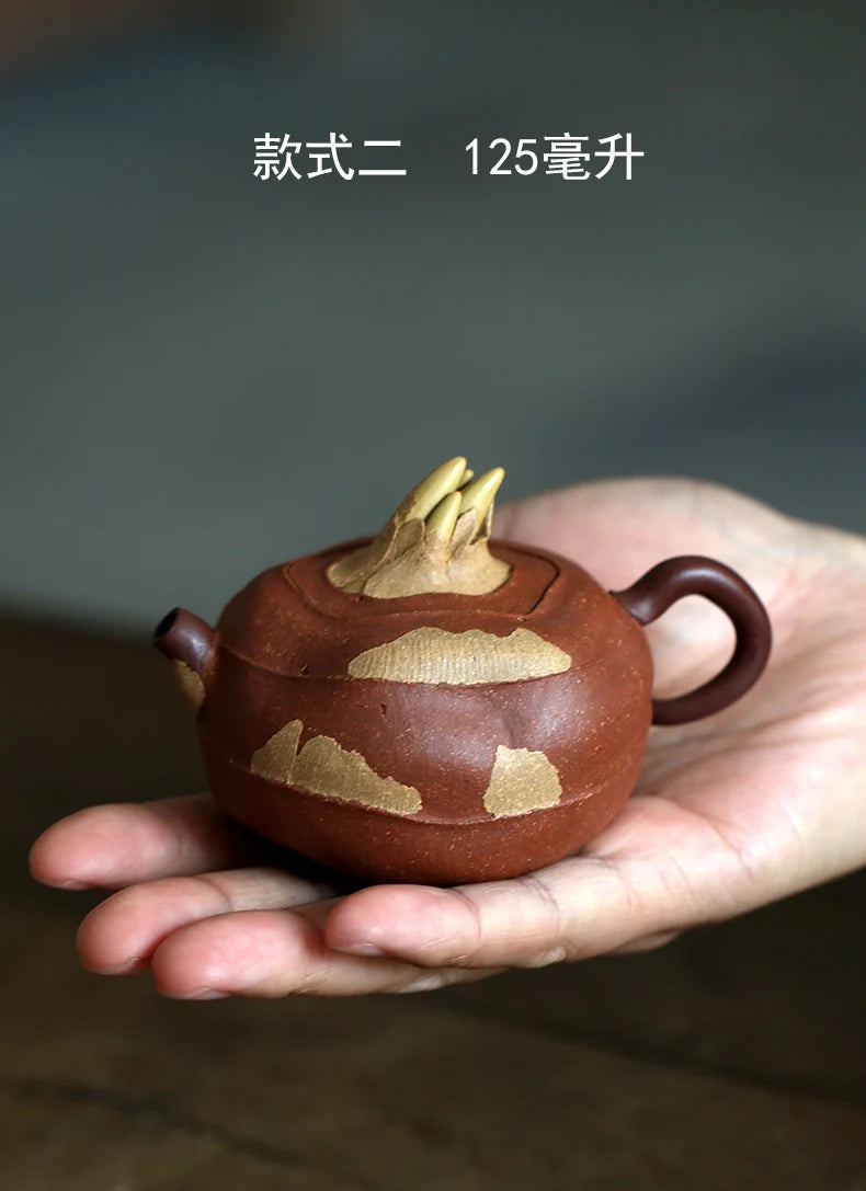 monohydrate hall are recommended by ore all pure hand kung fu tea set bottom tank water chestnut pot of three colors