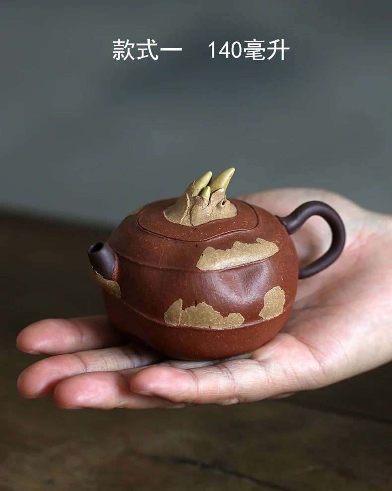 monohydrate hall are recommended by ore all pure hand kung fu tea set bottom tank water chestnut pot of three colors