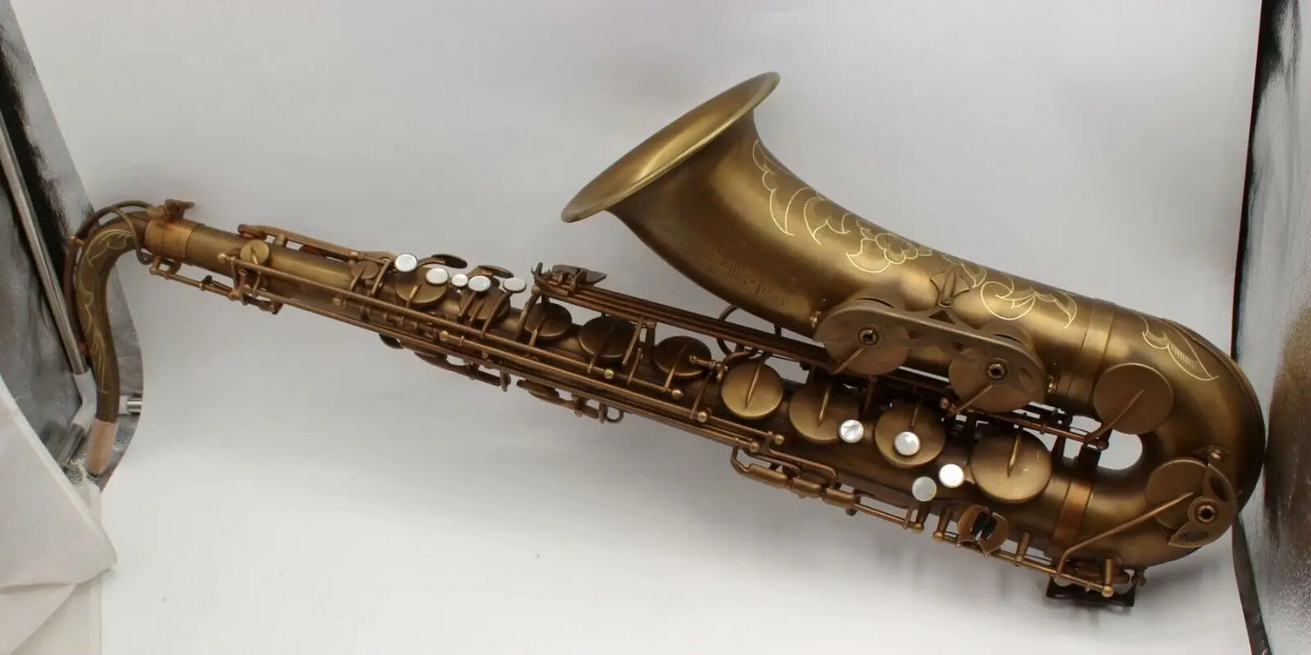 music pro use Vintage antique unlacquered Mark VI style tenor saxophone