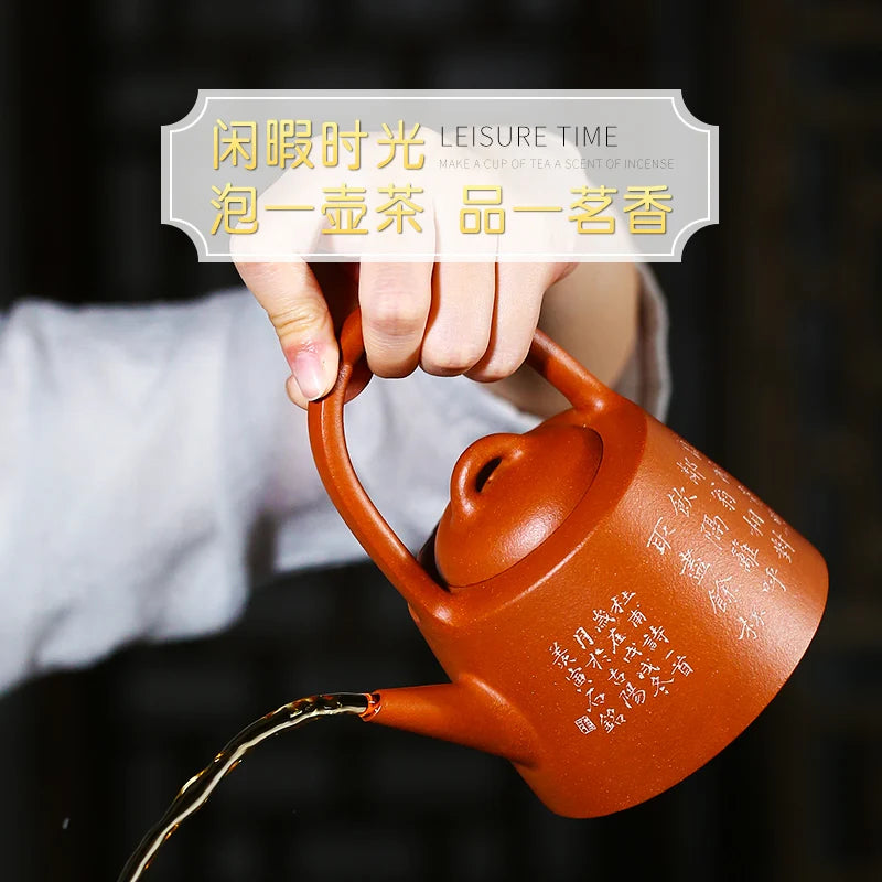 |of mud yixing ores are recommended by Yin Shi Quan pure manual single girder pot pot teapot tea set down slope mud