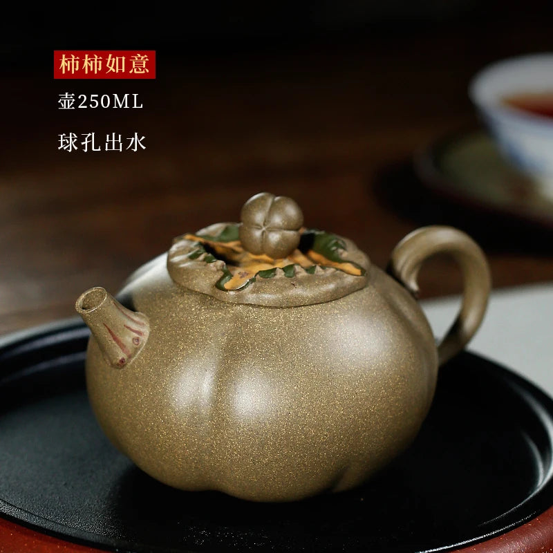 |of mud yixing purple clay teapots pure manual teapot small capacity male lady kung fu tea set household single pot