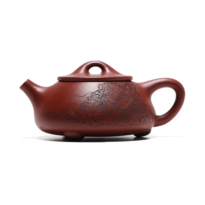 |pot of tea fragrance yixing are recommended by Zhang Quanlin pure manual red cinnabar teapot tea stone gourd ladle pot