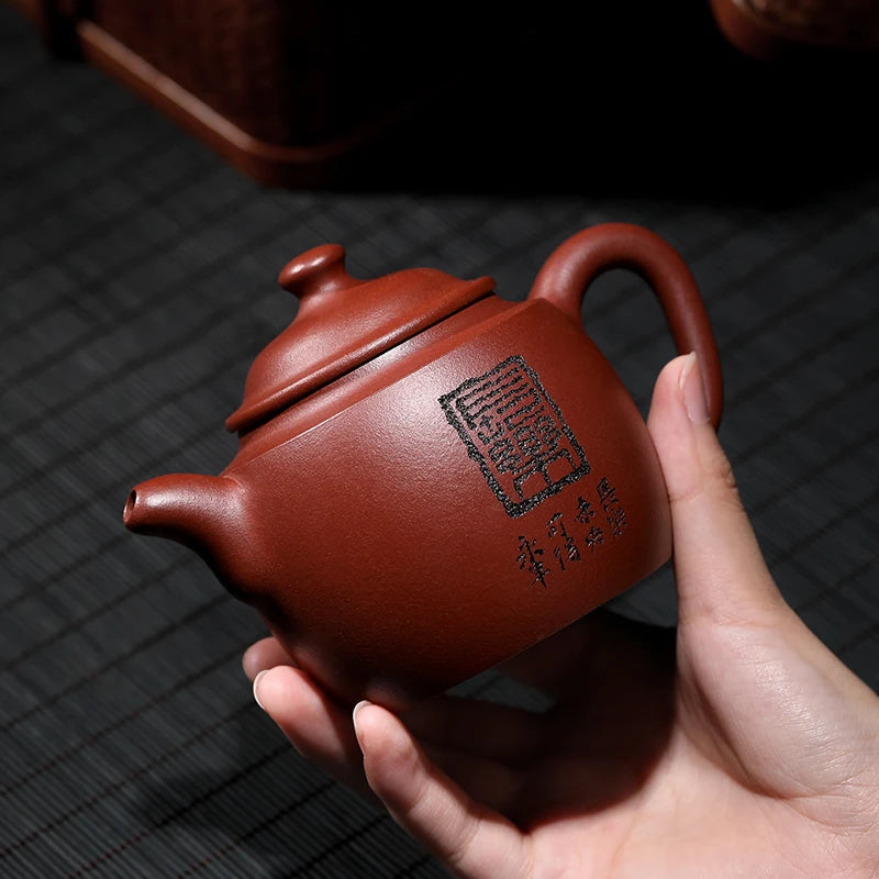 |pot of tea fragrance yixing are recommended by Zhang Quanlin pure manual undressed ore red bead clay teapot tea changle