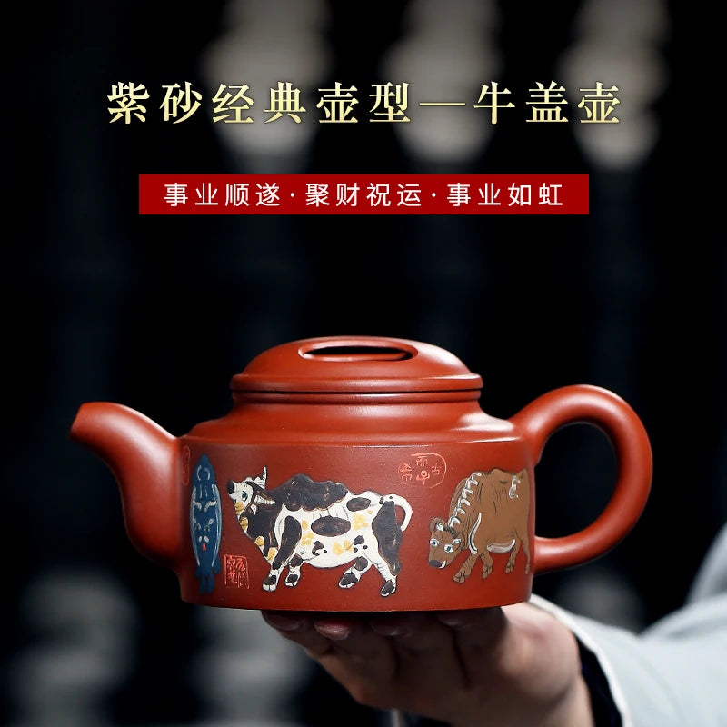 |recommended pure manual large capacity of the teapot bottom groove WuNiu pot of kung fu tea sets a single household