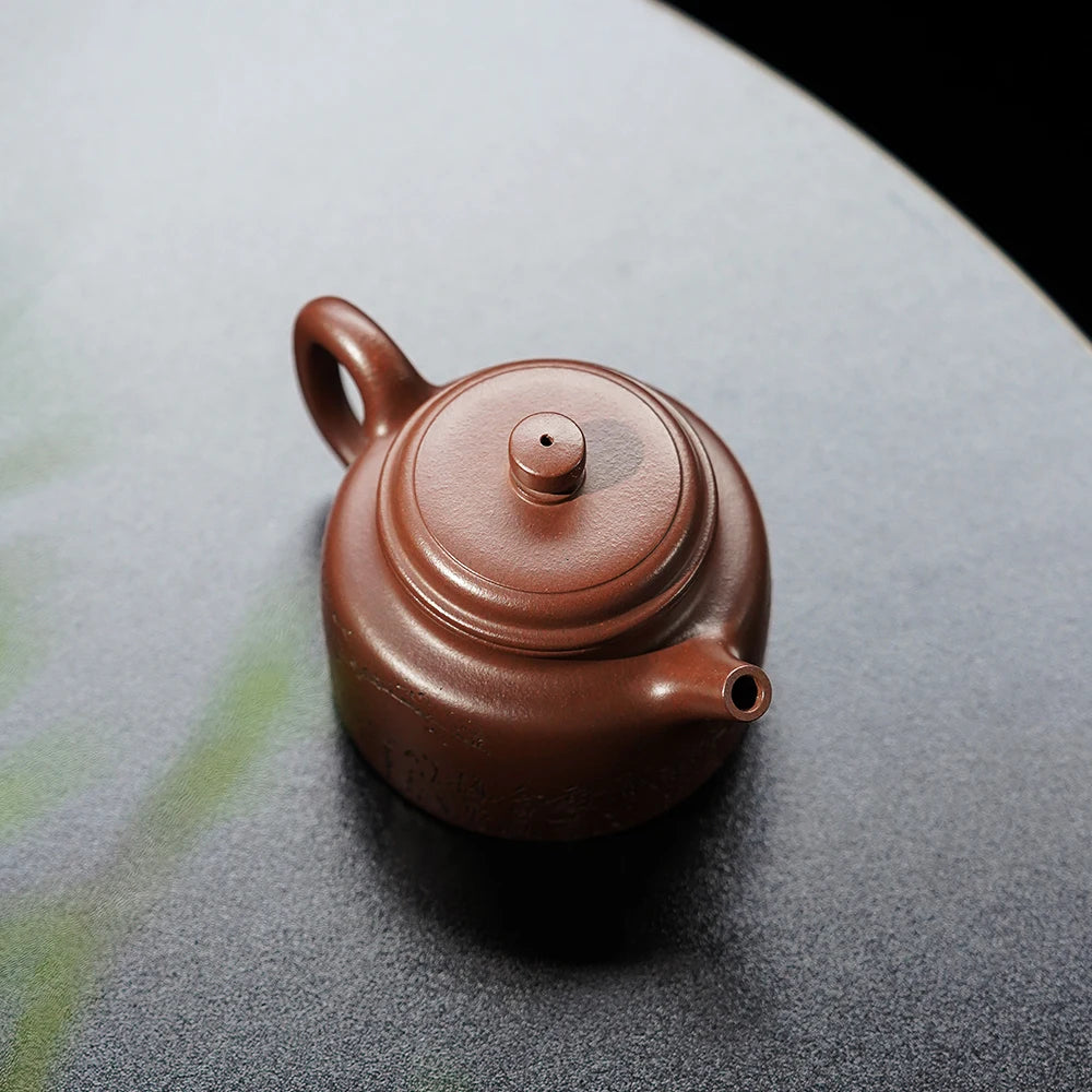 |spring boutique yixing are recommended by Zhang Yechun manual tea teapot undressed ore bottom groove qing DE clock pot