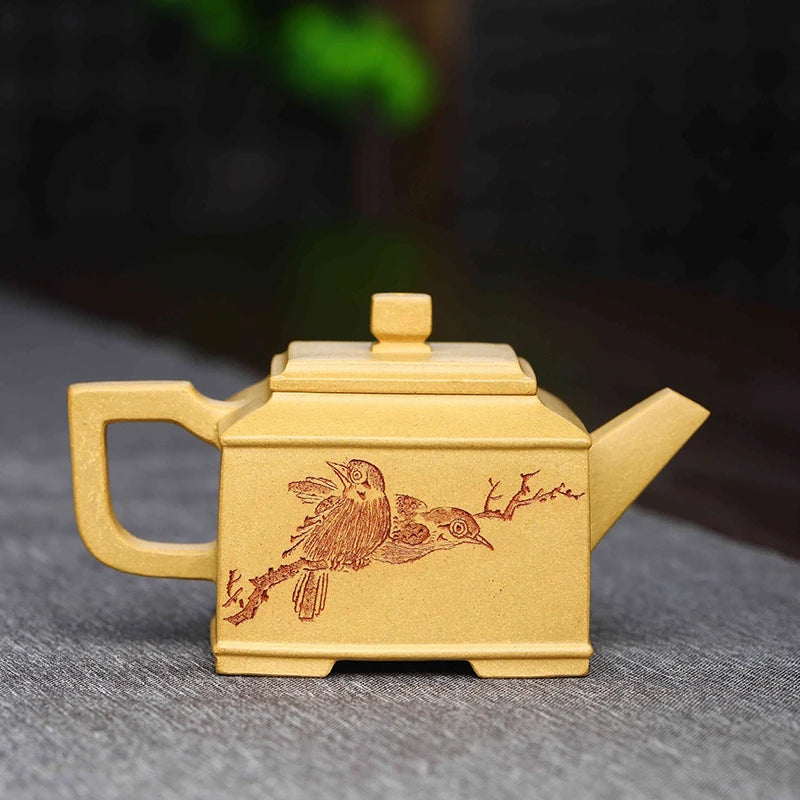 |the engineering bouakaz a famous all hand pot of run of mine ore purple small four penghu-glance kung fu tea set 200 cc