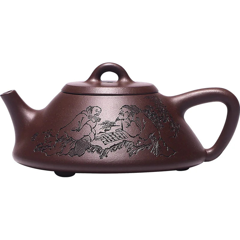 world Yixing purple clay teapot pure handmade teapot single pot household kungfu tea set full handmade ladle teapot