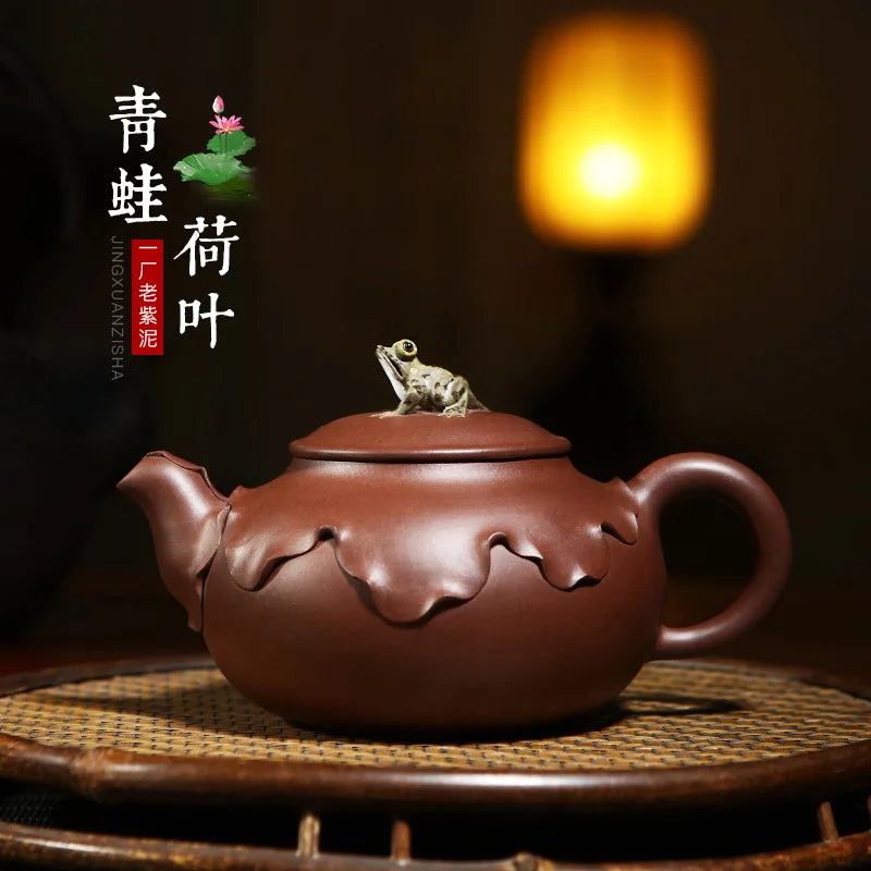 world famous Tibetan pot recommended undressed ore purple clay pure manual the engineering collection with the teapot