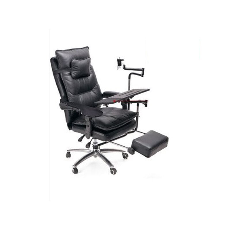 Full Motion Reclining Chair + Monitor Keyboard Holder +Chair Arm Clamp Elbow Wrist Support Mouse Pad for Game Office